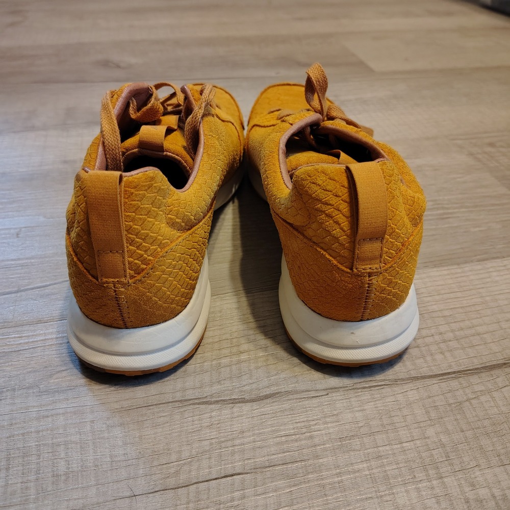 Ariat Fuse Mustard Yellow Snake Embossed Leather Sneakers 10018465 Womens 8.5 B - Picture 4 of 8